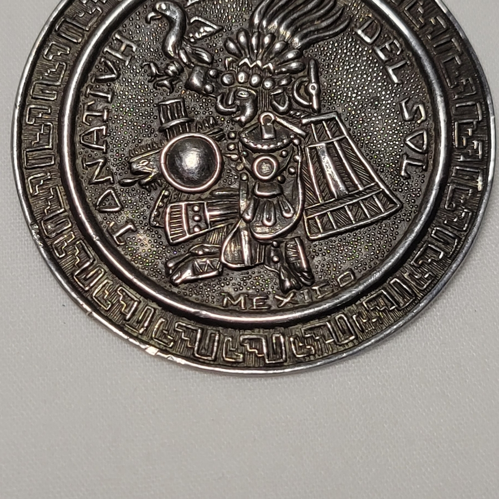 💢💢925 SILVER VINTAGE HECHO EN MÉXICO PENDANT - Picture 10 of 12